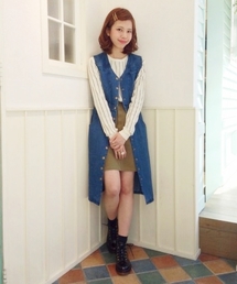 Kastane | 【Kastane】デニムV開きワンピース(ワンピース)