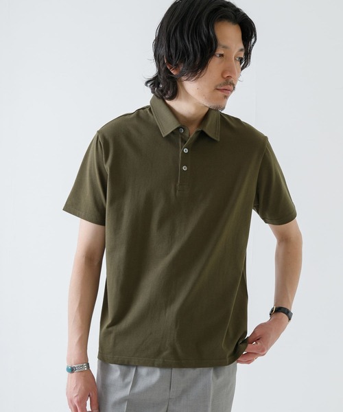 URBAN RESEARCH ROSSO MEN（アーバンリサーチロッソメン）の「『XLサイズあり』『抗菌/防臭』ハイパフォーマンスコットン天竺ポロシャツ（ポロシャツ・メンズ・ホワイト/ブラック/グレー系その他/カーキ/ネイビー/オレンジ・SMALL/MEDIUM/LARGE/X-LARGE）」の4枚目の写真