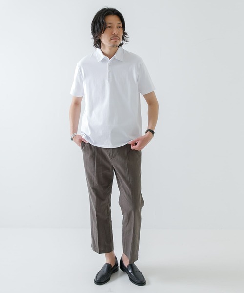 URBAN RESEARCH ROSSO MEN（アーバンリサーチロッソメン）の「『XLサイズあり』『抗菌/防臭』ハイパフォーマンスコットン天竺ポロシャツ（ポロシャツ・メンズ・ホワイト/ブラック/グレー系その他/カーキ/ネイビー/オレンジ・SMALL/MEDIUM/LARGE/X-LARGE）」の16枚目の写真