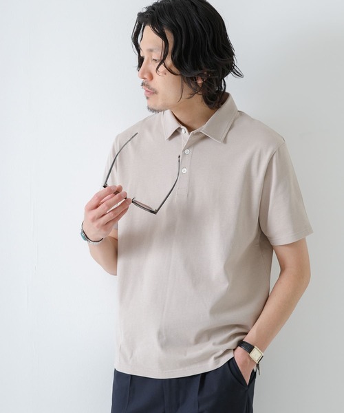 URBAN RESEARCH ROSSO MEN（アーバンリサーチロッソメン）の「『XLサイズあり』『抗菌/防臭』ハイパフォーマンスコットン天竺ポロシャツ（ポロシャツ・メンズ・ホワイト/ブラック/グレー系その他/カーキ/ネイビー/オレンジ・SMALL/MEDIUM/LARGE/X-LARGE）」の10枚目の写真