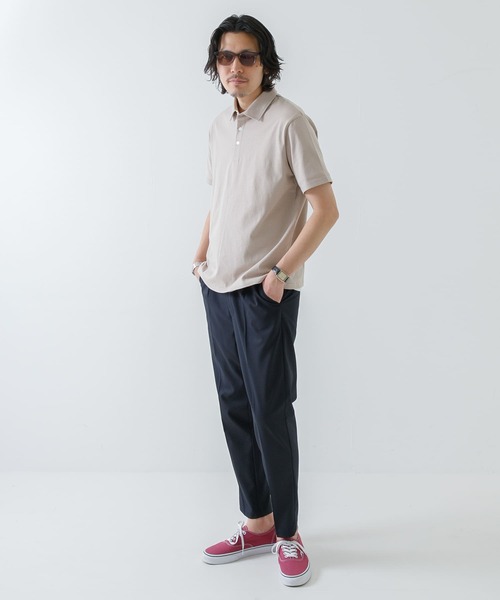 URBAN RESEARCH ROSSO MEN（アーバンリサーチロッソメン）の「『XLサイズあり』『抗菌/防臭』ハイパフォーマンスコットン天竺ポロシャツ（ポロシャツ・メンズ・ホワイト/ブラック/グレー系その他/カーキ/ネイビー/オレンジ・SMALL/MEDIUM/LARGE/X-LARGE）」の18枚目の写真