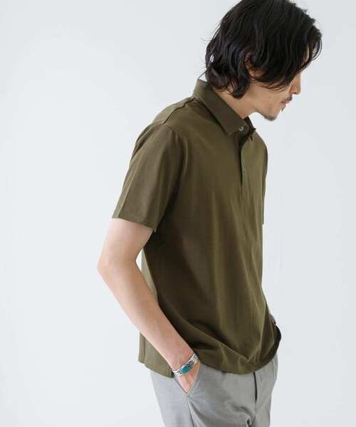 URBAN RESEARCH ROSSO MEN（アーバンリサーチロッソメン）の「『XLサイズあり』『抗菌/防臭』ハイパフォーマンスコットン天竺ポロシャツ（ポロシャツ・メンズ・ホワイト/ブラック/グレー系その他/カーキ/ネイビー/オレンジ・SMALL/MEDIUM/LARGE/X-LARGE）」の21枚目の写真