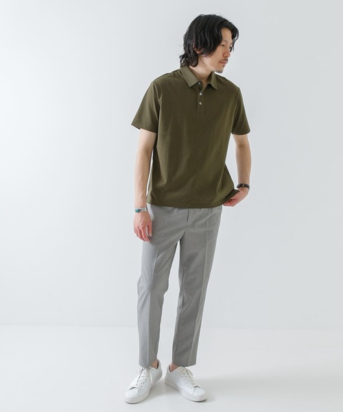 URBAN RESEARCH ROSSO MEN（アーバンリサーチロッソメン）の「『XLサイズあり』『抗菌/防臭』ハイパフォーマンスコットン天竺ポロシャツ（ポロシャツ・メンズ・ホワイト/ブラック/グレー系その他/カーキ/ネイビー/オレンジ・SMALL/MEDIUM/LARGE/X-LARGE）」の14枚目の写真