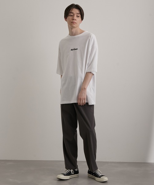 JUNRED(ジュンレッド)の「エアリーストレッチタックストレートパンツ(スラックス・メンズ・チャコールグレー/ライトグレー/ダークグリーン・L/M/S)」の13枚目の写真