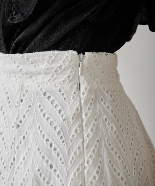 FREE'S MART（フリーズマート）の「◆カットワークレースマーメイドスカート（スカート・レディース・ブラック/ホワイト/ブルー・SMALL/MEDIUM）」の10枚目の写真