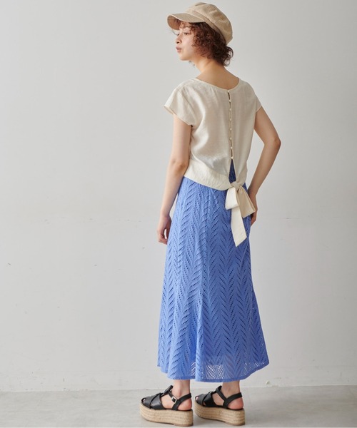 FREE'S MART（フリーズマート）の「◆カットワークレースマーメイドスカート（スカート・レディース・ブラック/ホワイト/ブルー・SMALL/MEDIUM）」の20枚目の写真