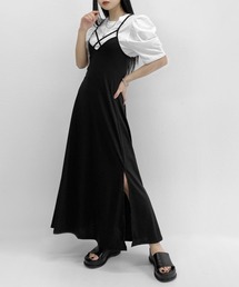 Front cross long one-piece / フロントクロスロングワンピース