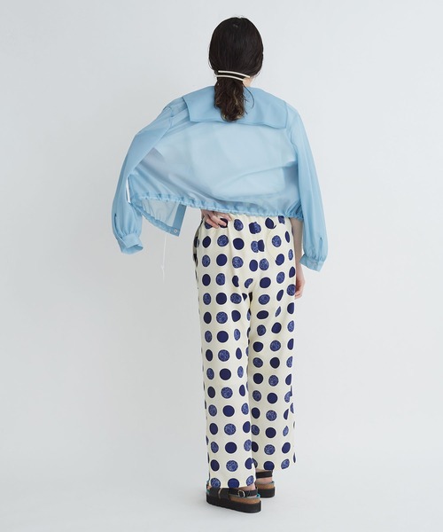 I am I in fact...（アイアムアイインファクト）の「●Organdy SAILOR COLLAR ブルゾン（ブルゾン・レディース・サックスブルー/ブラック/ホワイト・FREE）」の16枚目の写真