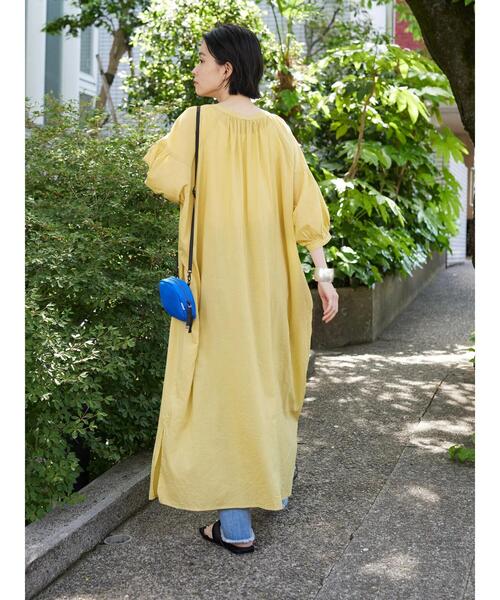 AMERICAN HOLIC（アメリカンホリック）の「ラグランスリーブ袖ボリュームワンピース（ワンピース・レディース・オフホワイト/その他14/イエロー/サックスブルー・M/L）」の18枚目の写真