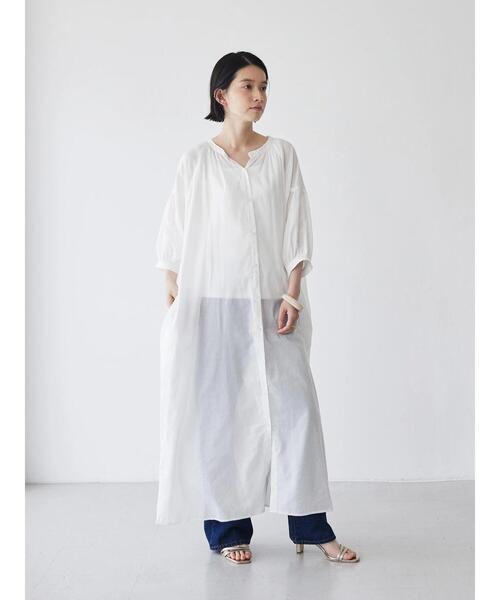 AMERICAN HOLIC（アメリカンホリック）の「ラグランスリーブ袖ボリュームワンピース（ワンピース・レディース・オフホワイト/その他14/イエロー/サックスブルー・M/L）」の20枚目の写真