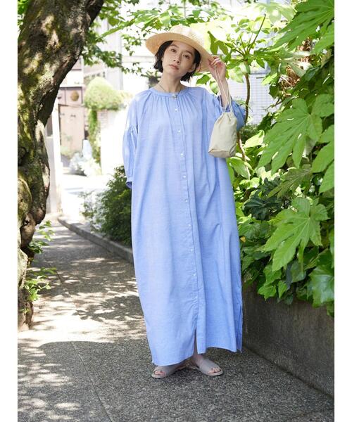 AMERICAN HOLIC（アメリカンホリック）の「ラグランスリーブ袖ボリュームワンピース（ワンピース・レディース・オフホワイト/その他14/イエロー/サックスブルー・M/L）」の7枚目の写真