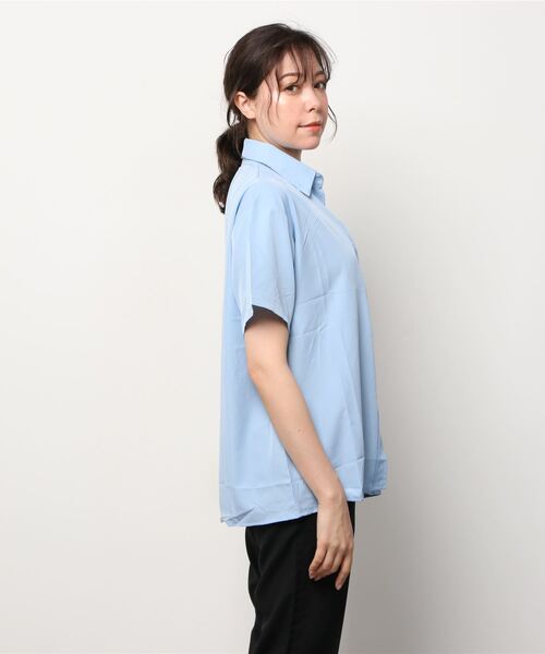 gossip！ロサンゼルス（ゴシップロサンゼルス）の「ビッグシルエットシャツ（シャツ/ブラウス・レディース・イエロー/ホワイト/ピンク/ブルー・FREE）」の6枚目の写真