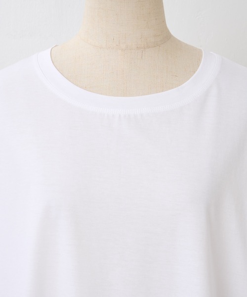 BEARDSLEY(ビアズリー)の「MarketワッペンゆるT(Tシャツ/カットソー・レディース・ホワイト/ネイビー・FREE)」の8枚目の写真