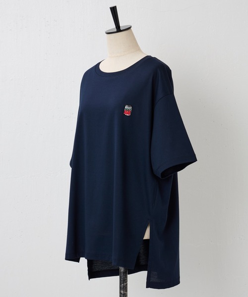 BEARDSLEY(ビアズリー)の「MarketワッペンゆるT(Tシャツ/カットソー・レディース・ホワイト/ネイビー・FREE)」の20枚目の写真