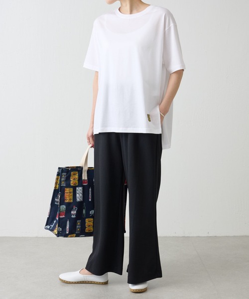 BEARDSLEY(ビアズリー)の「MarketワッペンゆるT(Tシャツ/カットソー・レディース・ホワイト/ネイビー・FREE)」の14枚目の写真