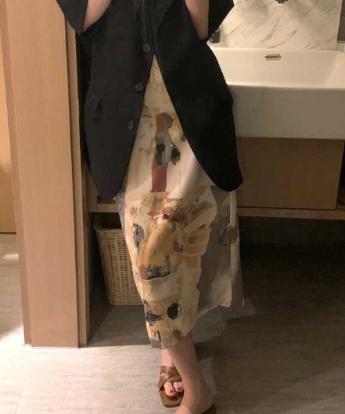 Vipoa（ヴィポア）の「レトロデザインストレートスカート（スカート・レディース・アイボリー・LARGE/MEDIUM）」の7枚目の写真