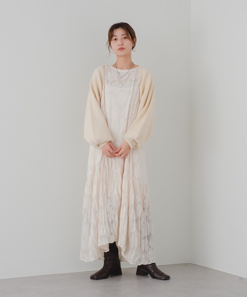 Kastane(カスタネ)の「【2022AWアイテム】リブニットボレロ(カーディガン/ボレロ・レディース・ブラック/アイボリー/ライトグレー・FREE)」の14枚目の写真