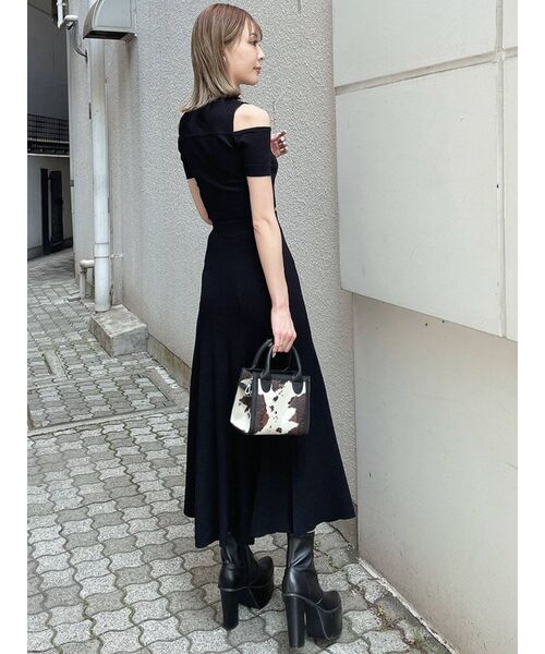 GYDA（ジェイダ）の「【セットアップ着用可】ビスチェレイヤードライク ニットトップス（ニット/セーター・レディース・ブラック/ベージュ/ピンク・FREE）」の17枚目の写真