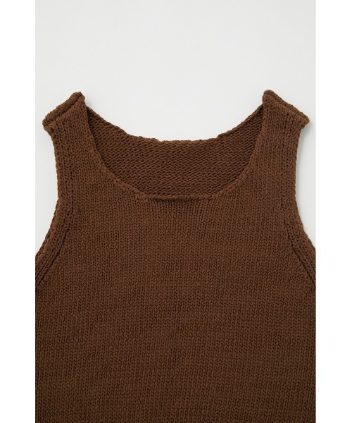 MOUSSY（マウジー）の「MINIMAL KNIT トップス（タンクトップ・レディース・アイボリー/ダークブラウン/グリーン・FREE）」の21枚目の写真