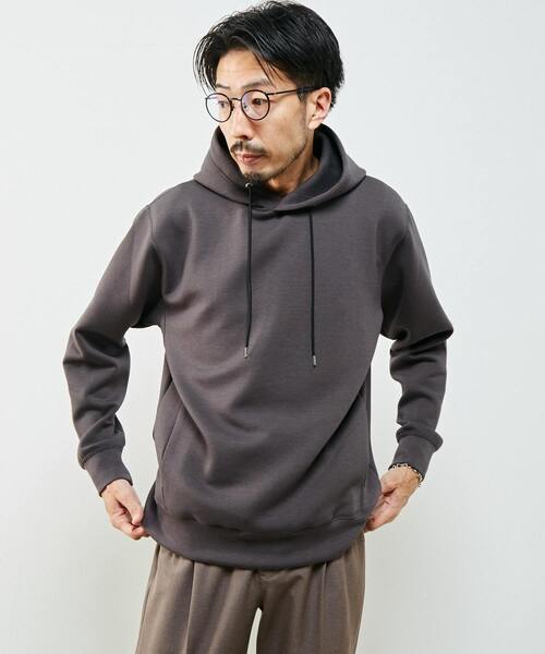 MEN'S MELROSE(メンズメルローズ)の「ミリオラメントWエアーフーディ(パーカー・メンズ・ワインレッド/ブラック/グレー/カーキ/チャコールグレー/アイボリー・4/3)」の1枚目の写真