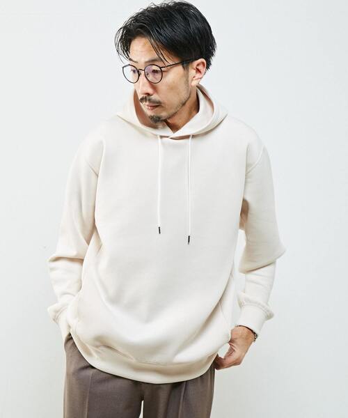 MEN'S MELROSE(メンズメルローズ)の「ミリオラメントWエアーフーディ(パーカー・メンズ・ワインレッド/ブラック/グレー/カーキ/チャコールグレー/アイボリー・4/3)」の2枚目の写真