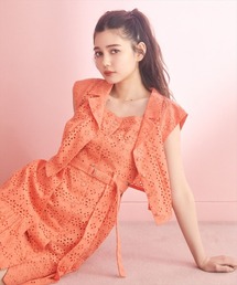 コットンアイレットレースセットアップ