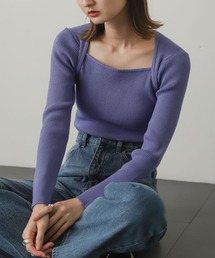 SENSE OF PLACE by URBAN RESEARCH | レイヤードスクエアネックコンパクトセーター(ニット/セーター)