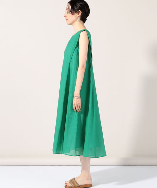 NOLLEY’S（ノーリーズ）の「カラミワッシャーフレアワンピース（ワンピース・レディース・ブラック/ブルー/グリーン・38）」の16枚目の写真