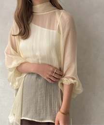 apres jour clair | 【apres jour clair】シアーボウタイブラウス【ZOZOTOWN限定アイテム】(シャツ/ブラウス)