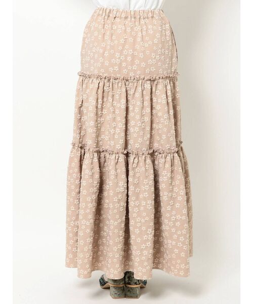 merry jenny（メリージェニー）の「おはなジャガードティアードスカート（スカート・レディース・ブラック/ベージュ・FREE）」の19枚目の写真