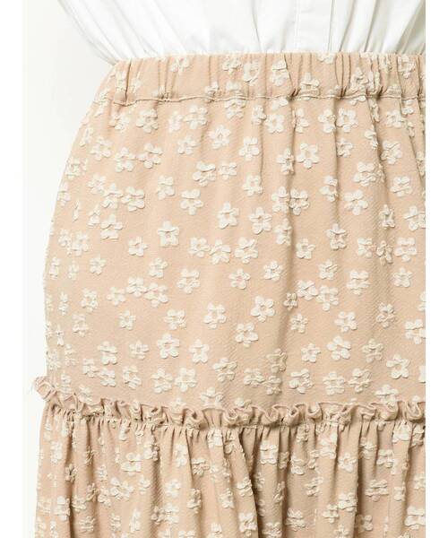 merry jenny（メリージェニー）の「おはなジャガードティアードスカート（スカート・レディース・ブラック/ベージュ・FREE）」の20枚目の写真