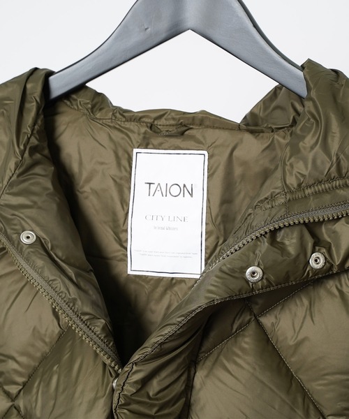 TAION（タイオン）の「【 TAION / タイオン 】 フード ダウン ジャケット  TAION 106JKCI DON（その他アウター・レディース・ブラック/ベージュ/オフホワイト/オリーブドラブ・M/L）」の9枚目の写真