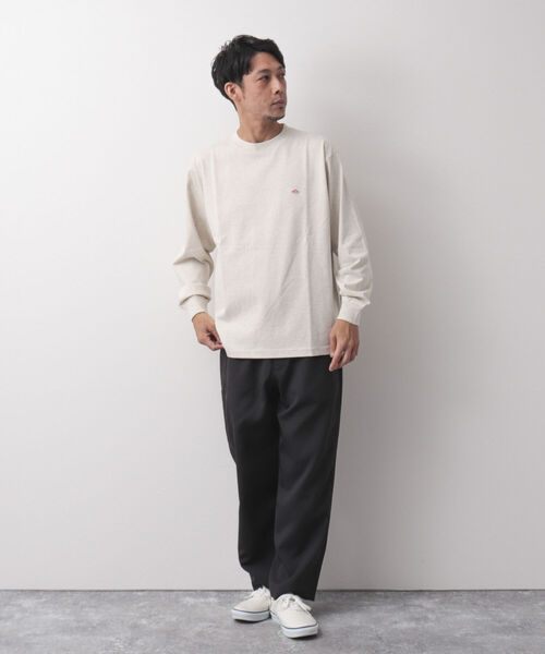 DANTON（ダントン）の「【DANTON/ダントン】CREW NECK P.O L/S ロンT #DT-C0133（Tシャツ/カットソー・メンズ・ホワイト/アイボリー/グレイッシュベージュ/グリーン・38/40/42/44）」の22枚目の写真