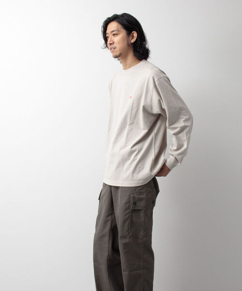 DANTON（ダントン）の「【DANTON/ダントン】CREW NECK P.O L/S ロンT #DT-C0133（Tシャツ/カットソー・メンズ・ホワイト/アイボリー/グレイッシュベージュ/グリーン・38/40/42/44）」の5枚目の写真