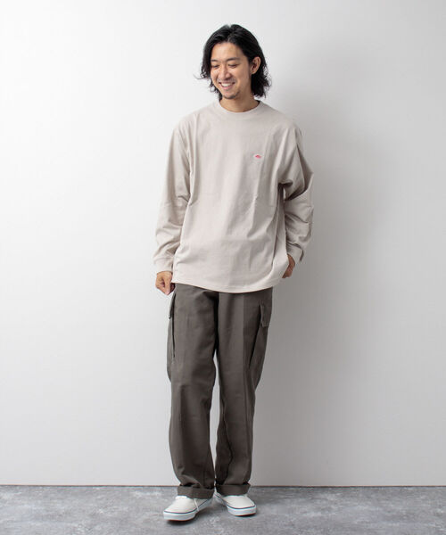 DANTON（ダントン）の「【DANTON/ダントン】CREW NECK P.O L/S ロンT #DT-C0133（Tシャツ/カットソー・メンズ・ホワイト/アイボリー/グレイッシュベージュ/グリーン・38/40/42/44）」の7枚目の写真