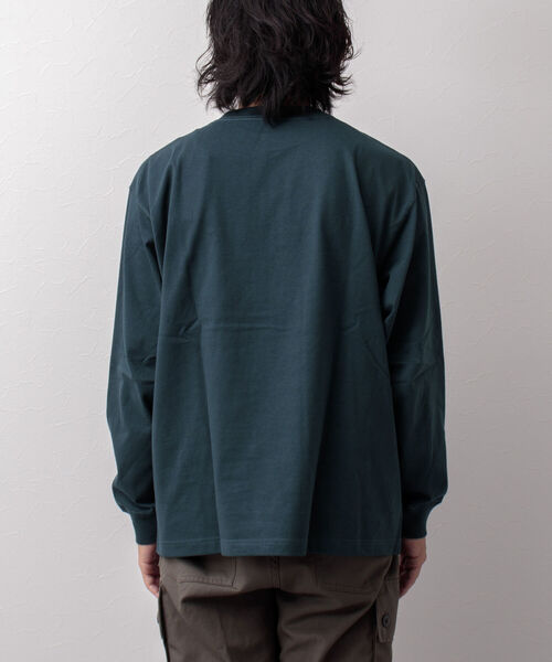 DANTON（ダントン）の「【DANTON/ダントン】CREW NECK P.O L/S ロンT #DT-C0133（Tシャツ/カットソー・メンズ・ホワイト/アイボリー/グレイッシュベージュ/グリーン・38/40/42/44）」の9枚目の写真