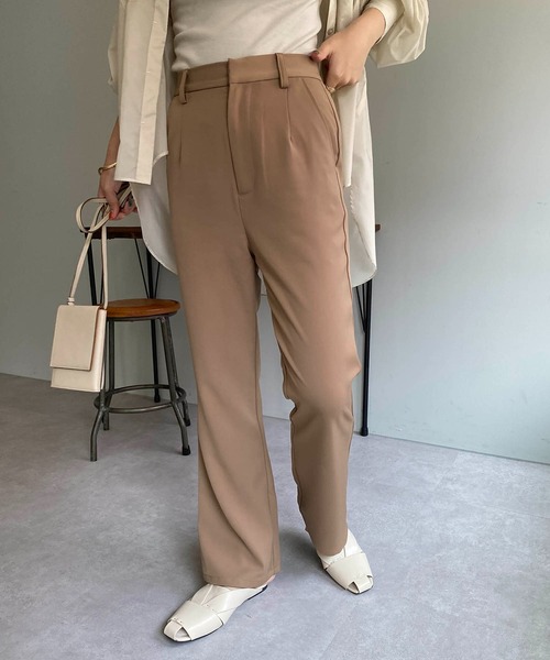 CAPRICIEUX LE'MAGE(カプリシューレマージュ)の「スタイルアップフレアパンツ(その他パンツ・レディース・ブラック/モカ/ホワイト系その他・38/36)」の8枚目の写真
