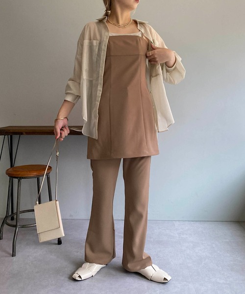 CAPRICIEUX LE'MAGE(カプリシューレマージュ)の「スタイルアップフレアパンツ(その他パンツ・レディース・ブラック/モカ/ホワイト系その他・38/36)」の18枚目の写真