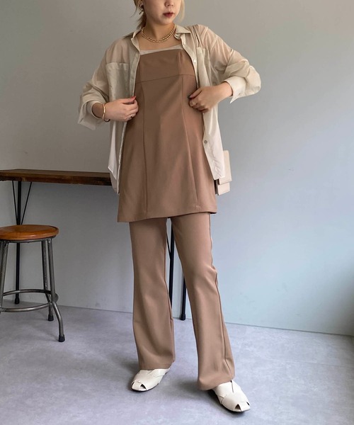 CAPRICIEUX LE'MAGE(カプリシューレマージュ)の「スタイルアップフレアパンツ(その他パンツ・レディース・ブラック/モカ/ホワイト系その他・38/36)」の9枚目の写真