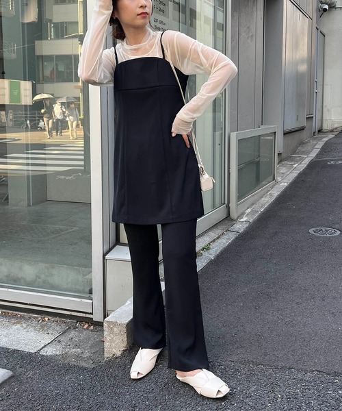 CAPRICIEUX LE'MAGE(カプリシューレマージュ)の「スタイルアップフレアパンツ(その他パンツ・レディース・ブラック/モカ/ホワイト系その他・38/36)」の10枚目の写真