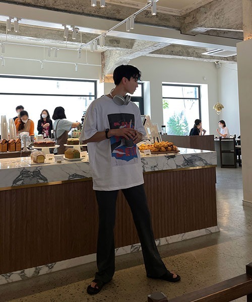 ASCLO（エジュクロ）の「ASCLO [ASCLO MADE] ASCLO Tension Semi Bootcut Slacks (4color)（スラックス・メンズ・ブラック/ベージュ/グレー/ブルー・SMALL/MEDIUM/LARGE）」の17枚目の写真