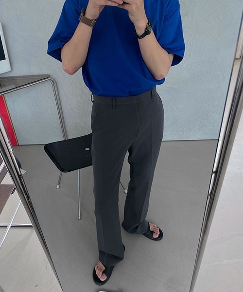ASCLO（エジュクロ）の「ASCLO [ASCLO MADE] ASCLO Tension Semi Bootcut Slacks (4color)（スラックス・メンズ・ブラック/ベージュ/グレー/ブルー・SMALL/MEDIUM/LARGE）」の19枚目の写真