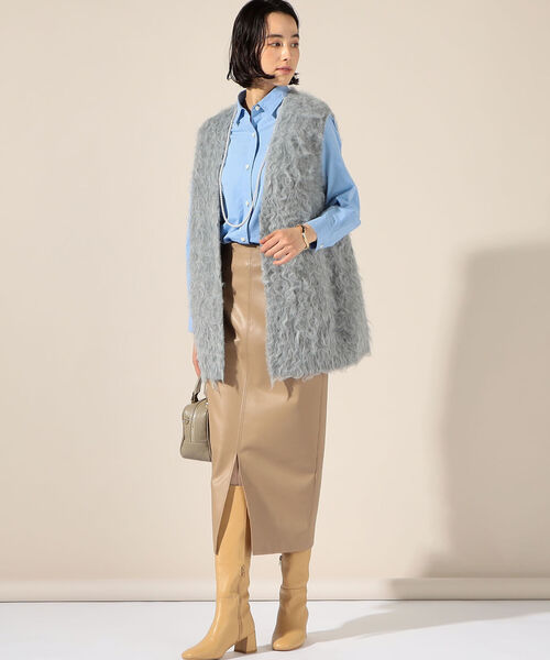 NOLLEY’S（ノーリーズ）の「【REMME/レメ】別注プレーンロングブーツ（ブーツ・レディース・ブラック/ベージュ・38/39/36/37）」の4枚目の写真