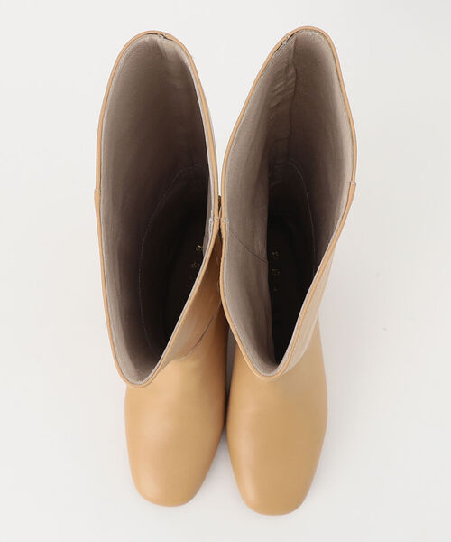 NOLLEY’S（ノーリーズ）の「【REMME/レメ】別注プレーンロングブーツ（ブーツ・レディース・ブラック/ベージュ・38/39/36/37）」の8枚目の写真