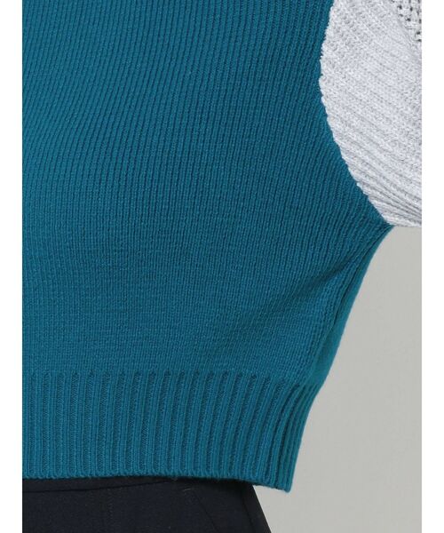 MURUA(ムルーア)の「カラーブロックボリュームニット(ニット/セーター・レディース・グレー/ブルー/アイボリー・FREE)」の15枚目の写真