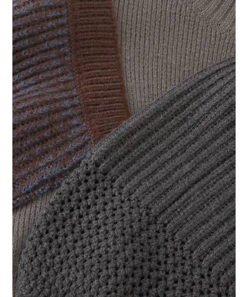 MURUA(ムルーア)の「カラーブロックボリュームニット(ニット/セーター・レディース・グレー/ブルー/アイボリー・FREE)」の12枚目の写真