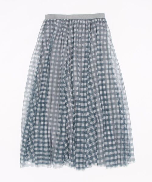 Narcissus（ナルシス）の「【Narcissus】チェックチュールスカート（スカート・レディース・ブラック/グレー・FREE）」の6枚目の写真