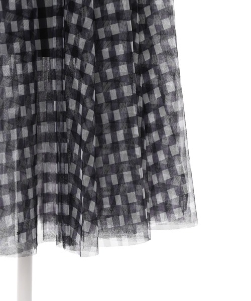 Narcissus（ナルシス）の「【Narcissus】チェックチュールスカート（スカート・レディース・ブラック/グレー・FREE）」の9枚目の写真