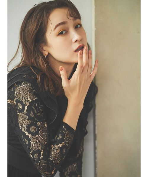 dazzlin（ダズリン）の「レースフリルフレアワンピース（ワンピース・レディース・ブラック/ピンク/ベージュ・FREE）」の14枚目の写真