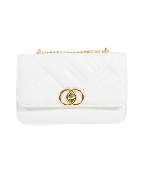 セール】キルティングフラップチェーンショルダーバッグ/22596